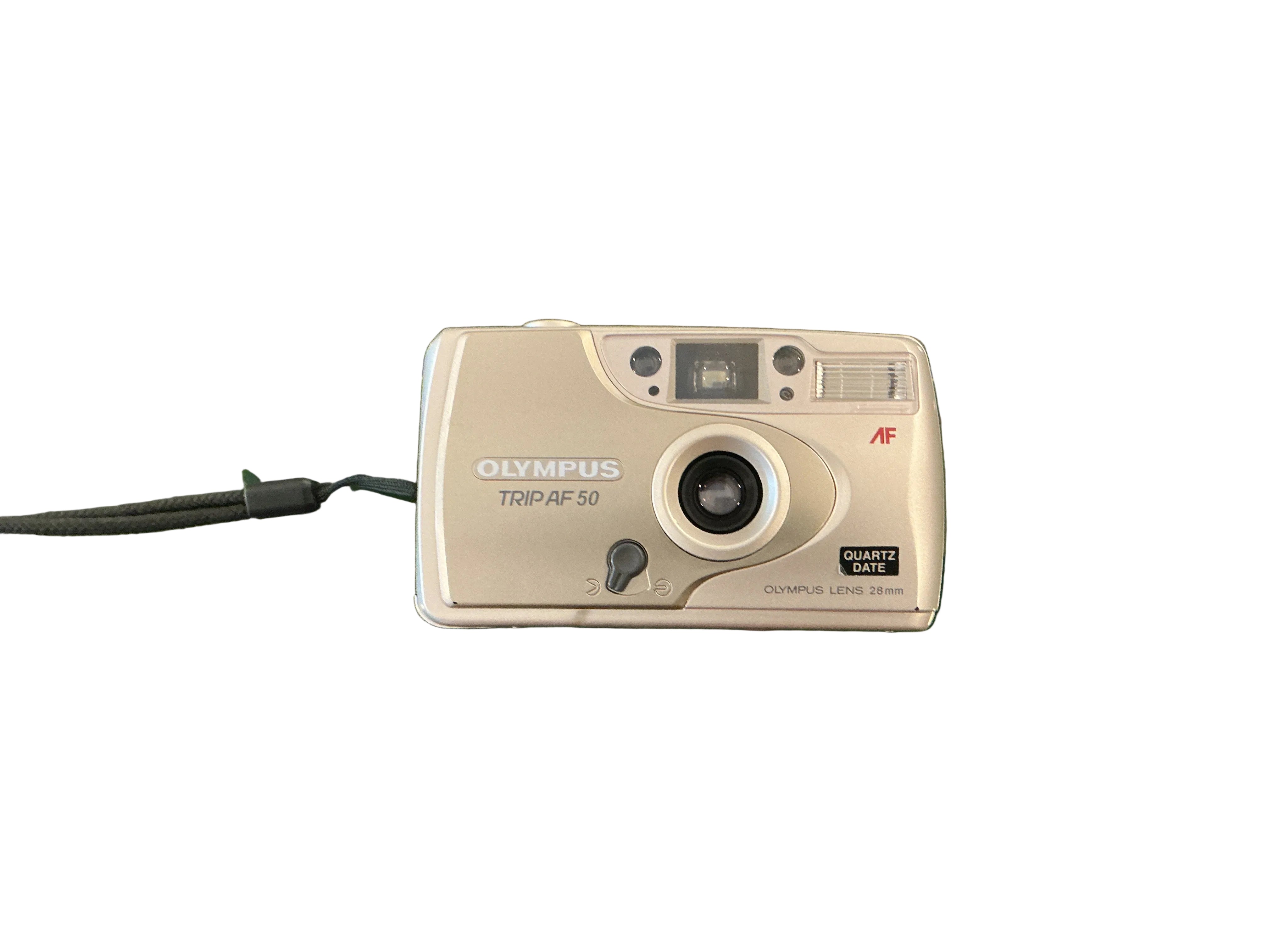 Olympus Trip AF 50 35mm Point & Shoot Film Camera Quartz Date 28mm
