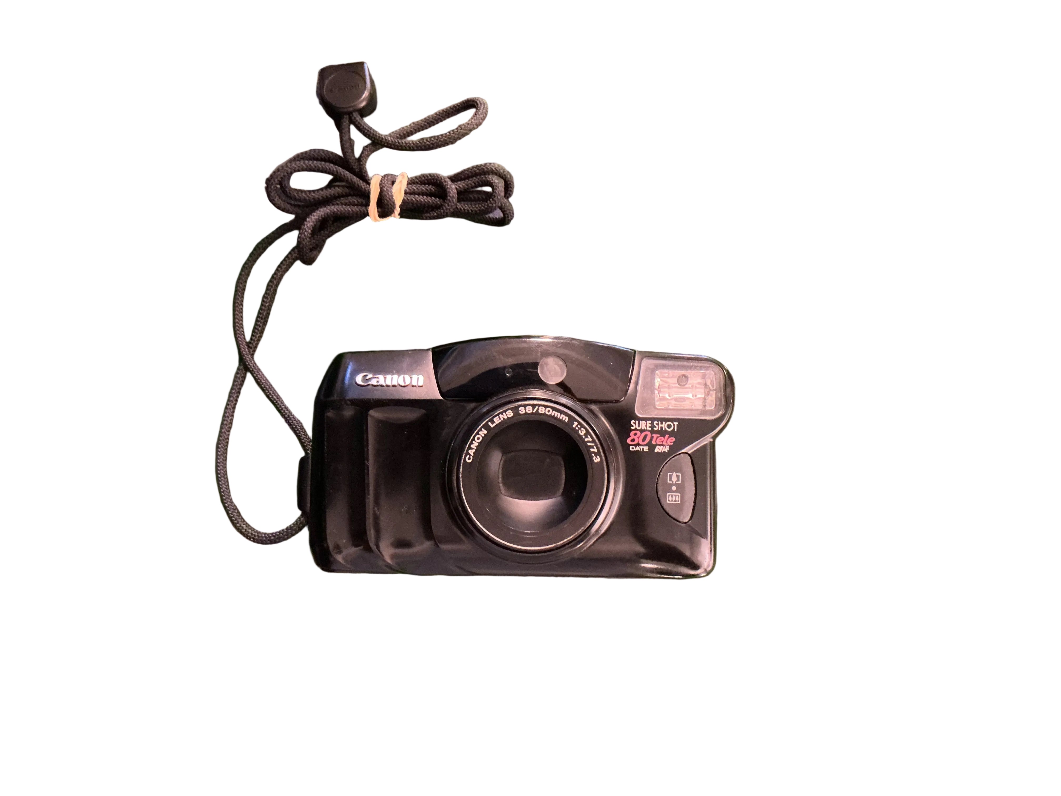 Canon Sure Shot 80 Tele SAF 35mm Point & Shoot Film Camera