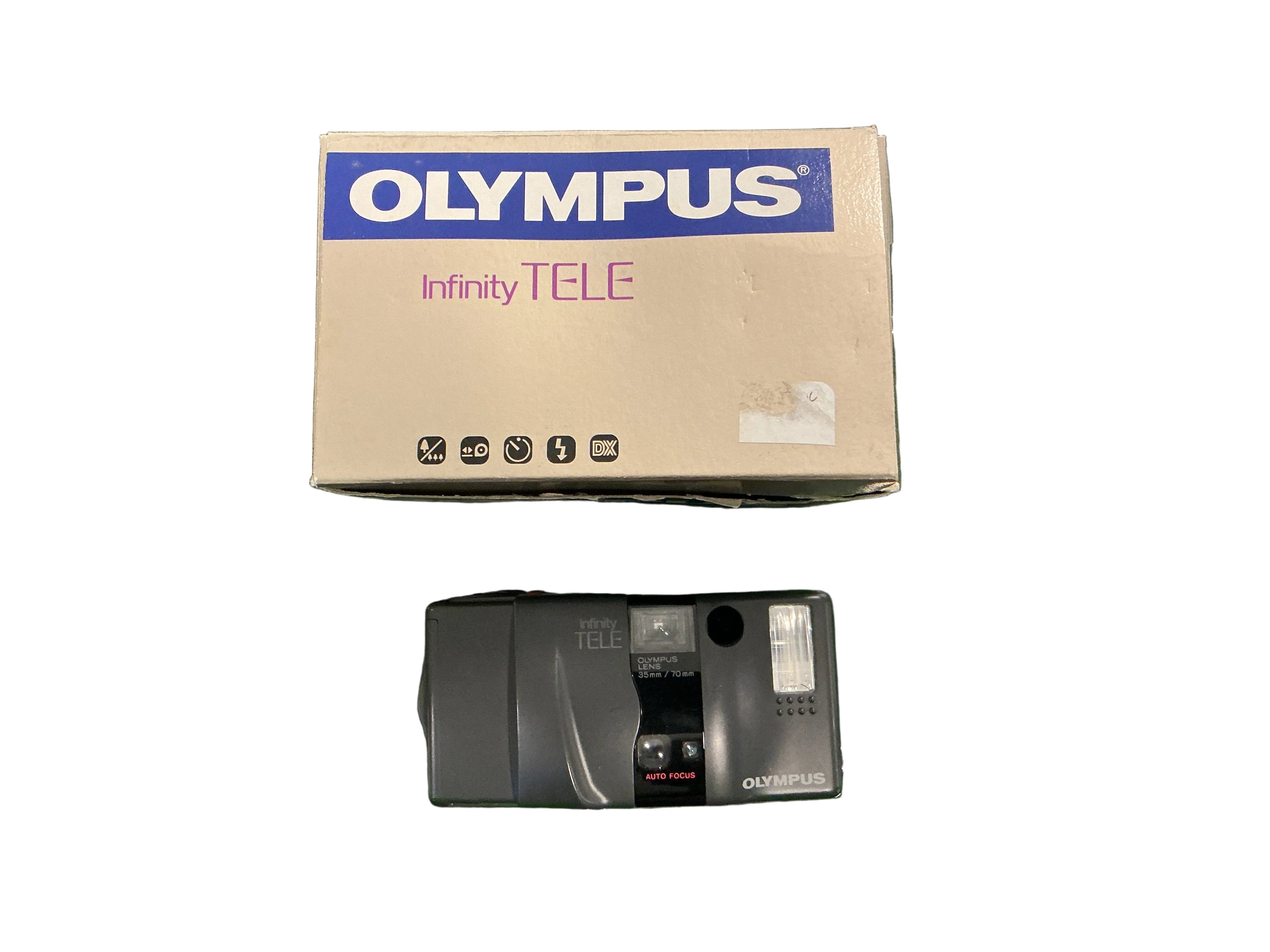 Olympus Infinity Tele 35mm Film Camera 35mm/70mm