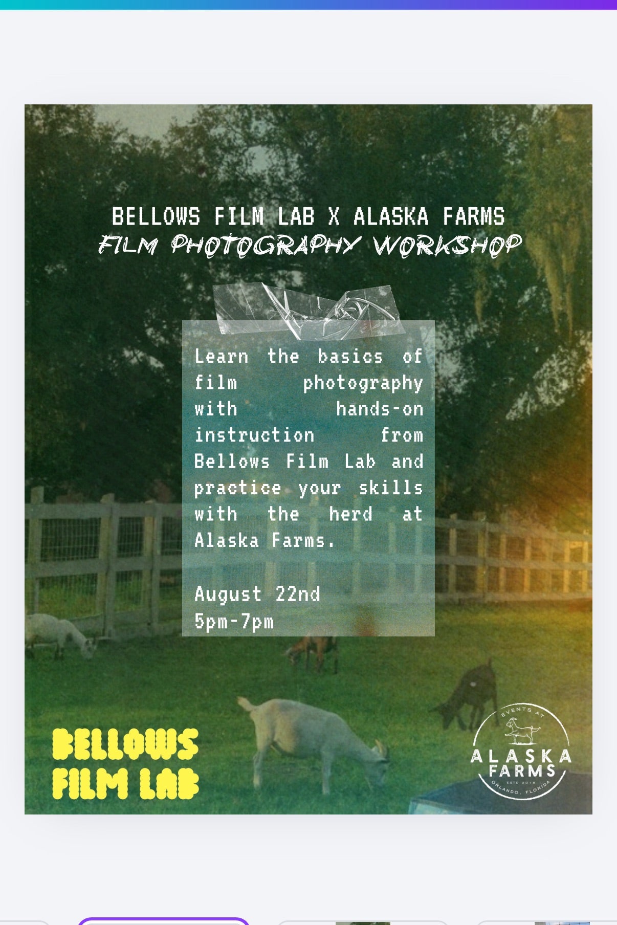 Intro to Film at Alaska Farms