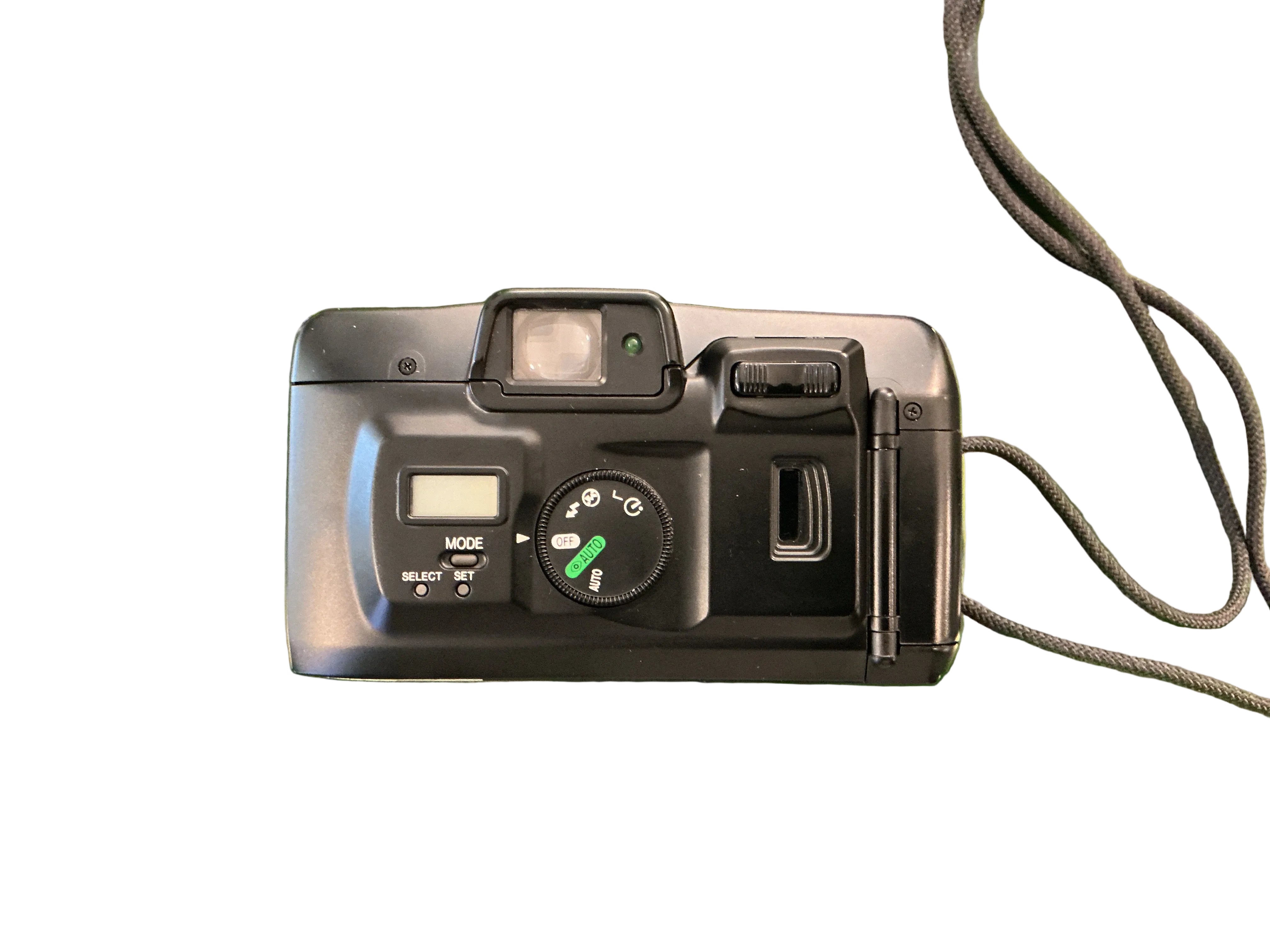 CANON SURE SHOT 60 Zoom Date 35mm Silver Flash Camera W/ Box Point and Shoot Camera