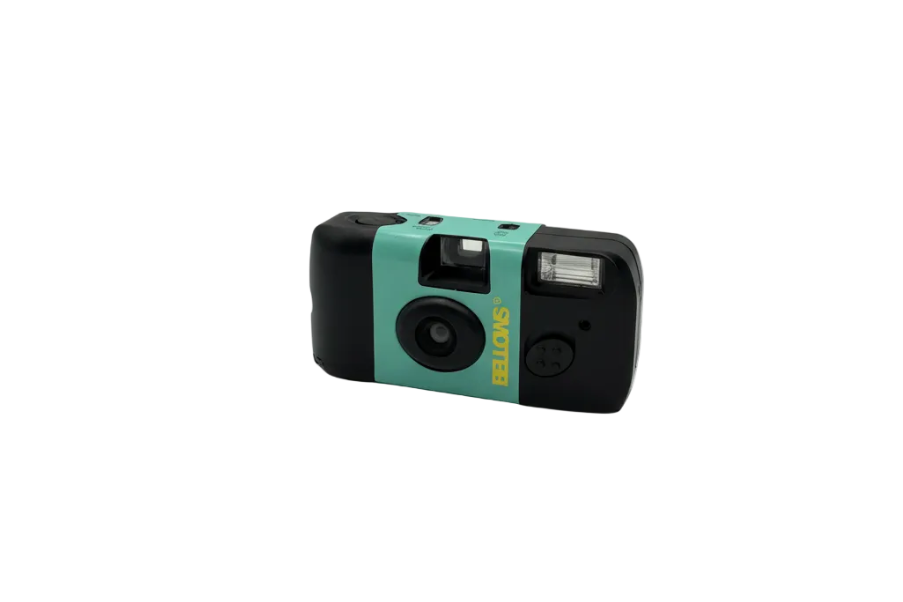 Green Bellows Disposable Camera