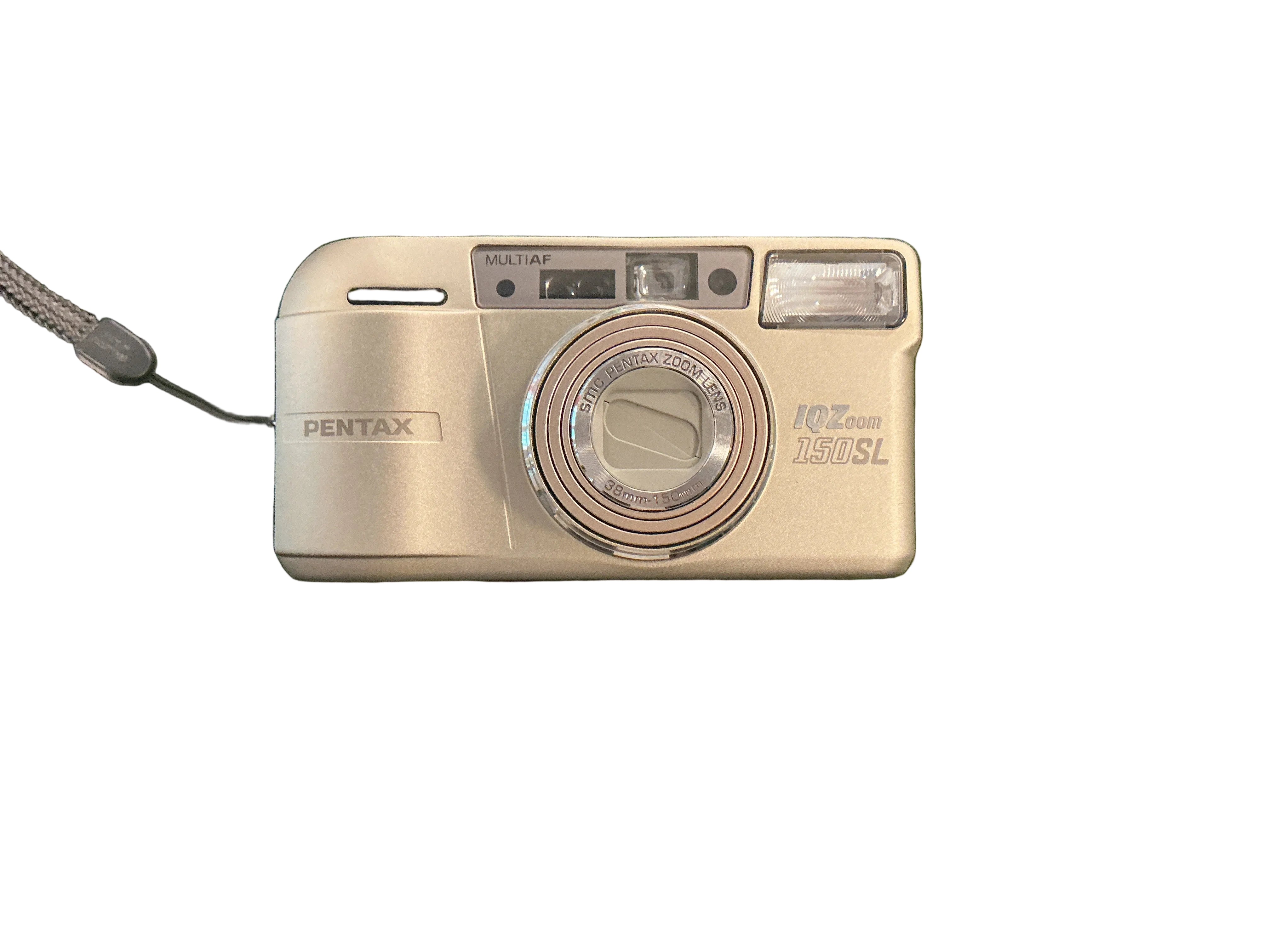 Pentax IQZoom 150SL Point & Shoot 35mm Film Camera w/Case