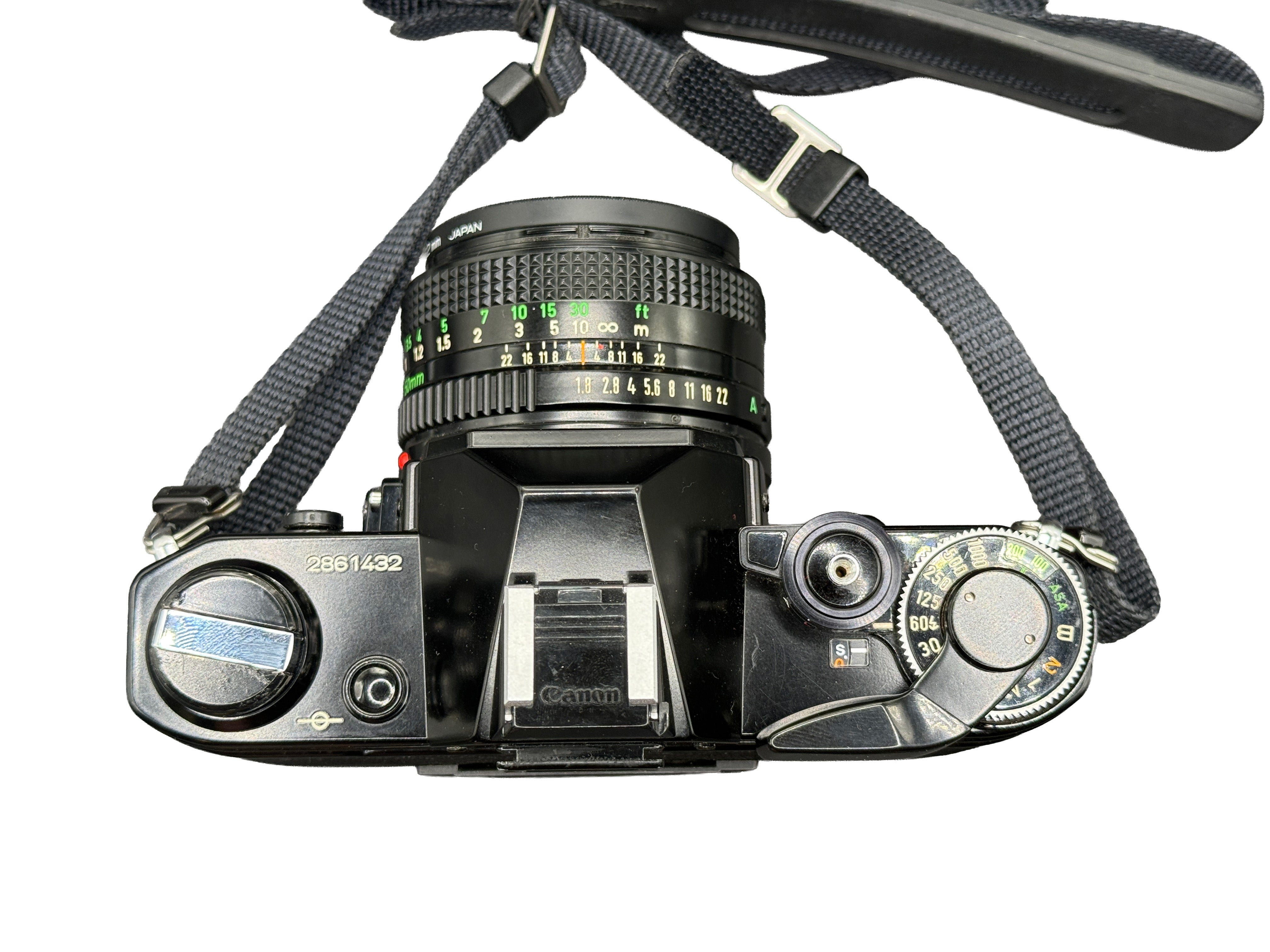 Canon AE-1 35mm SLR with 50mm f/1.8 FD Lens