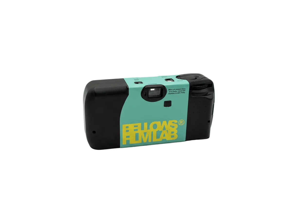 Green Bellows Disposable Camera