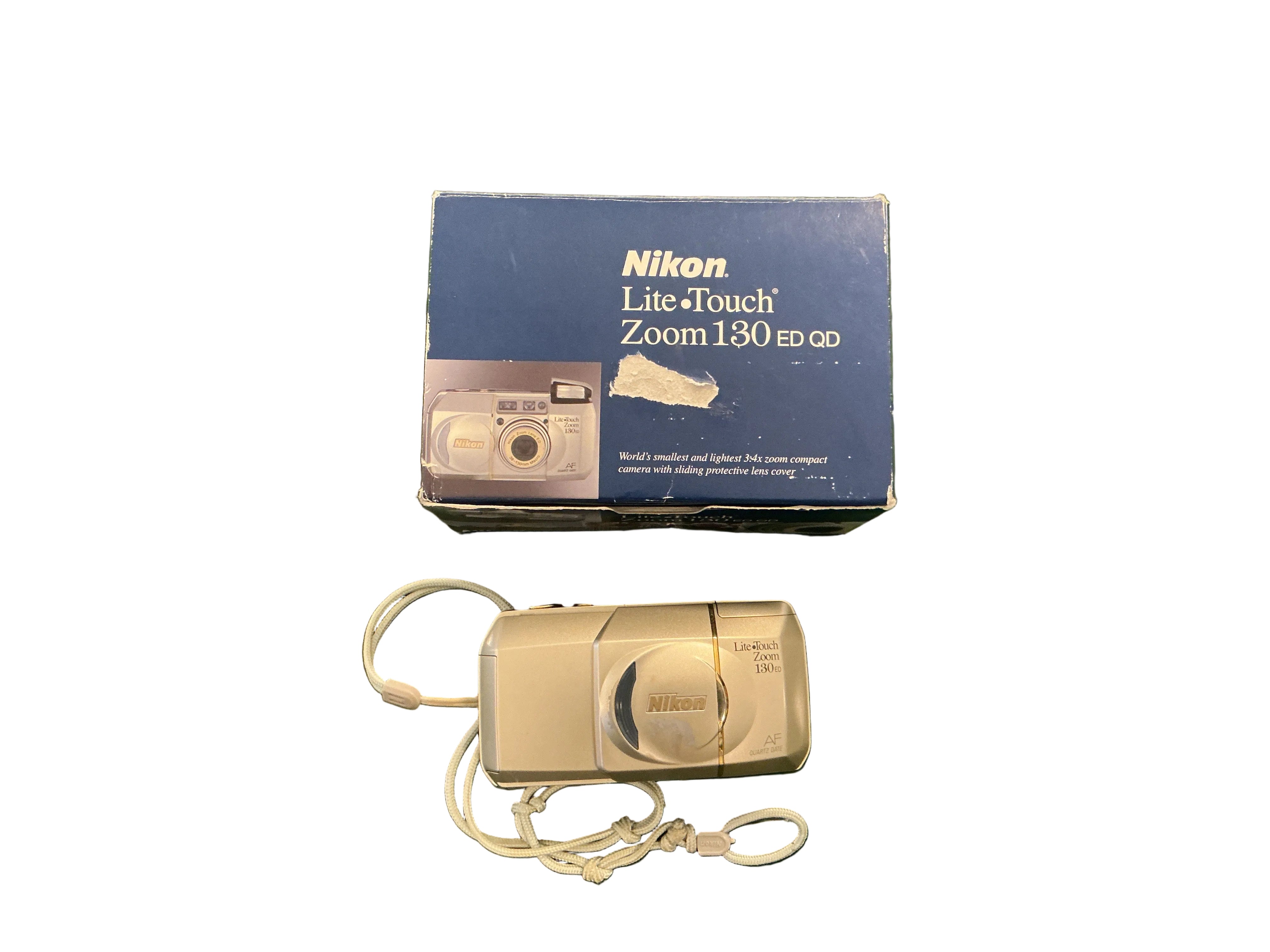 Nikon Lite Touch Zoom 130 ED 35mm Point & Shoot Film Camera