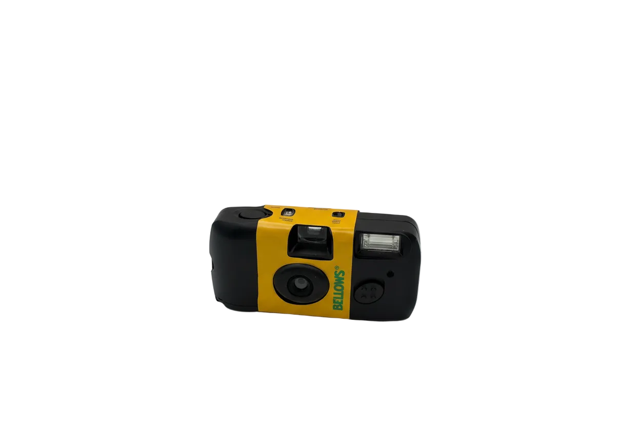 Yellow Bellows Disposable Camera