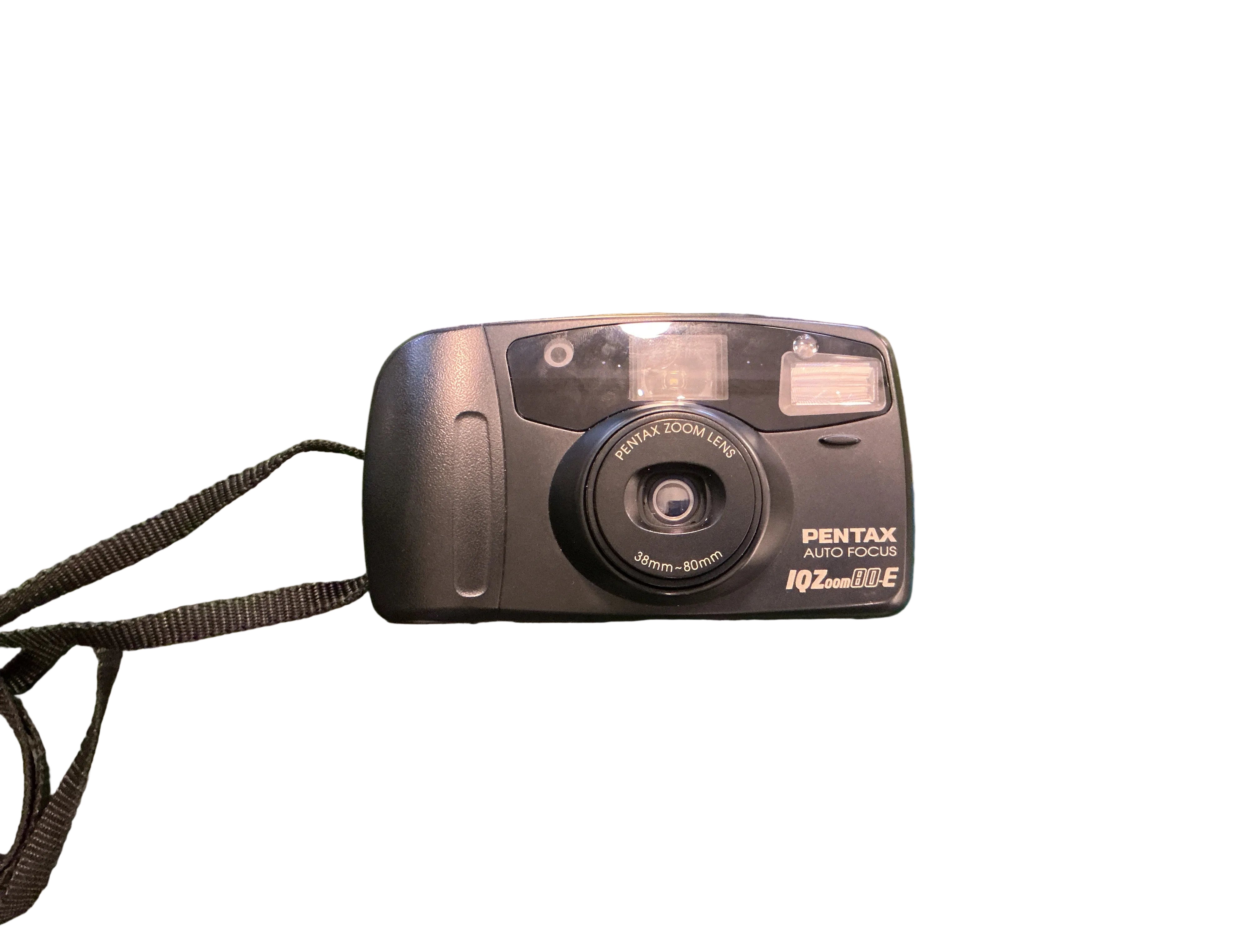 Pentax IQZoom 80-E 35mm Point & Shoot Film Camera 38-80mm Zoom Lens