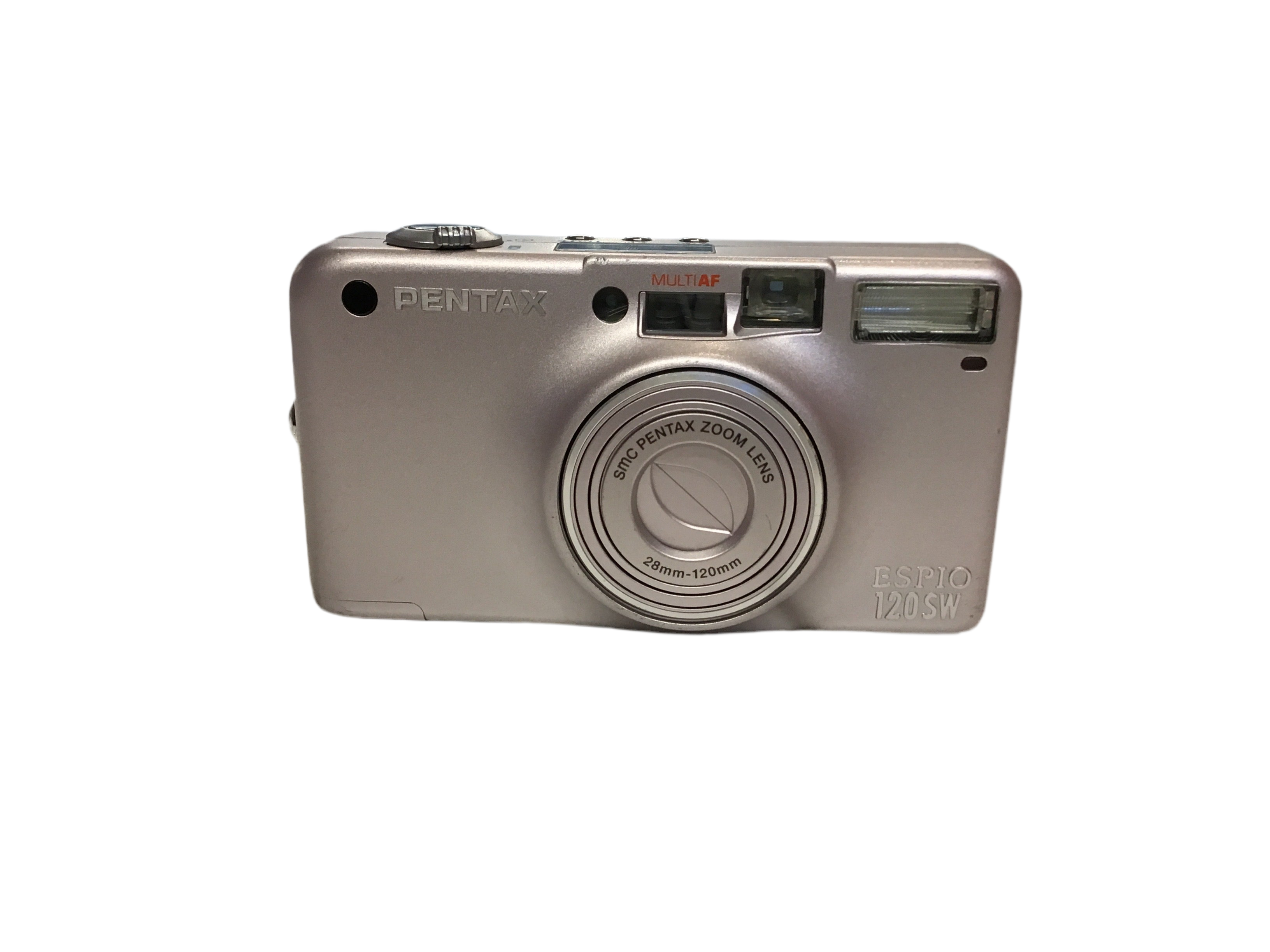 Pentax ESPIO 120SW Rare Pink 35mm Camera 28mm-120mm Zoom