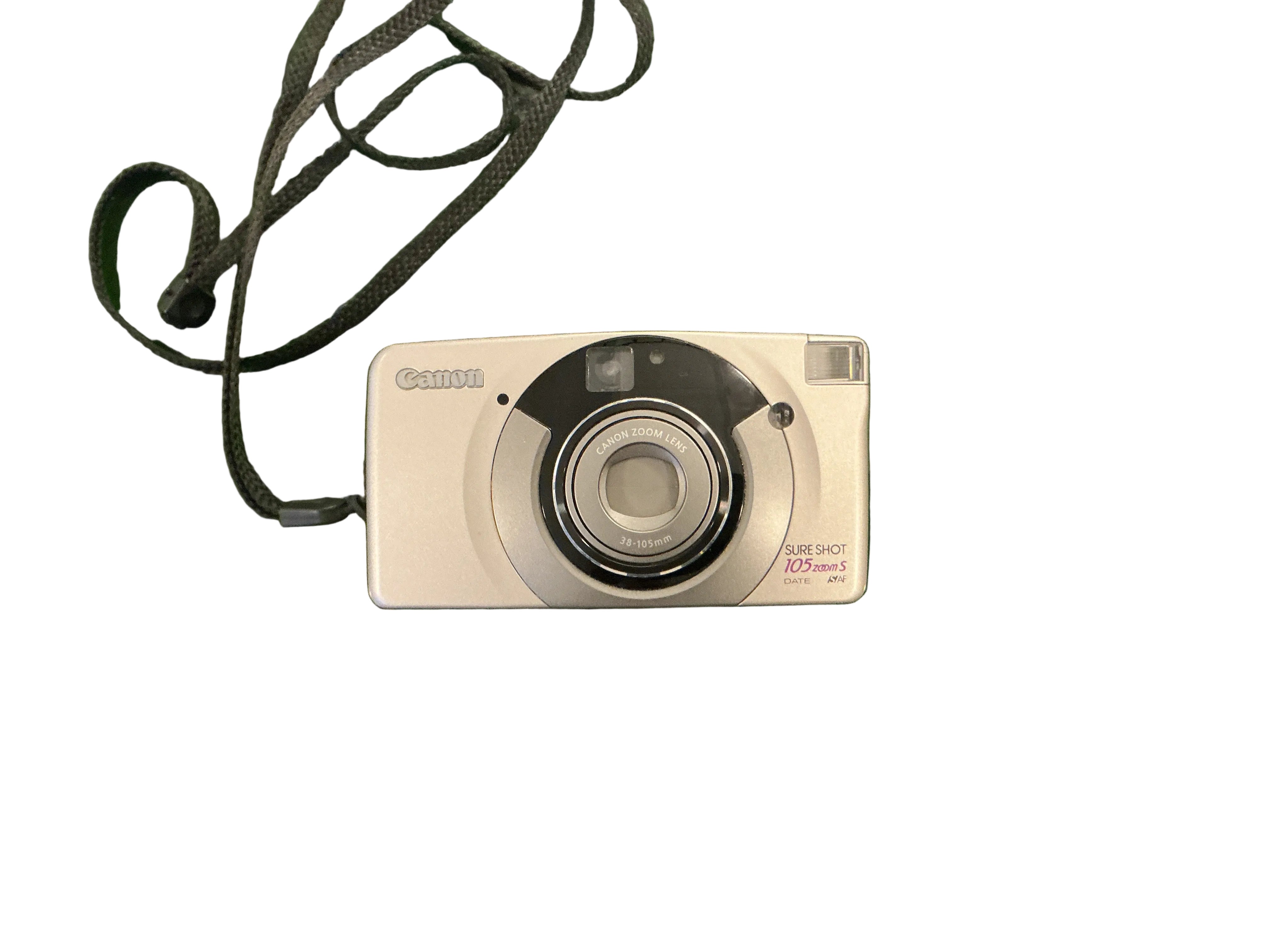 Canon Sure Shot 105 Zoom 35mm Point & Shoot Auto Focus Tested W/ New Battery
