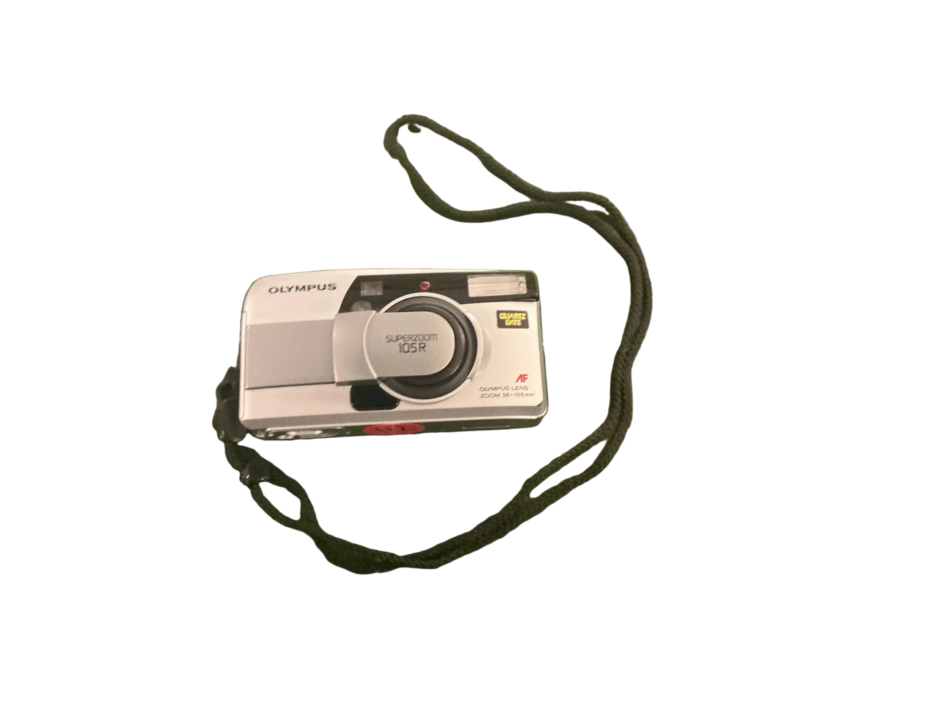 Olympus Superzoom 105R 35mm Point and Shoot with bag