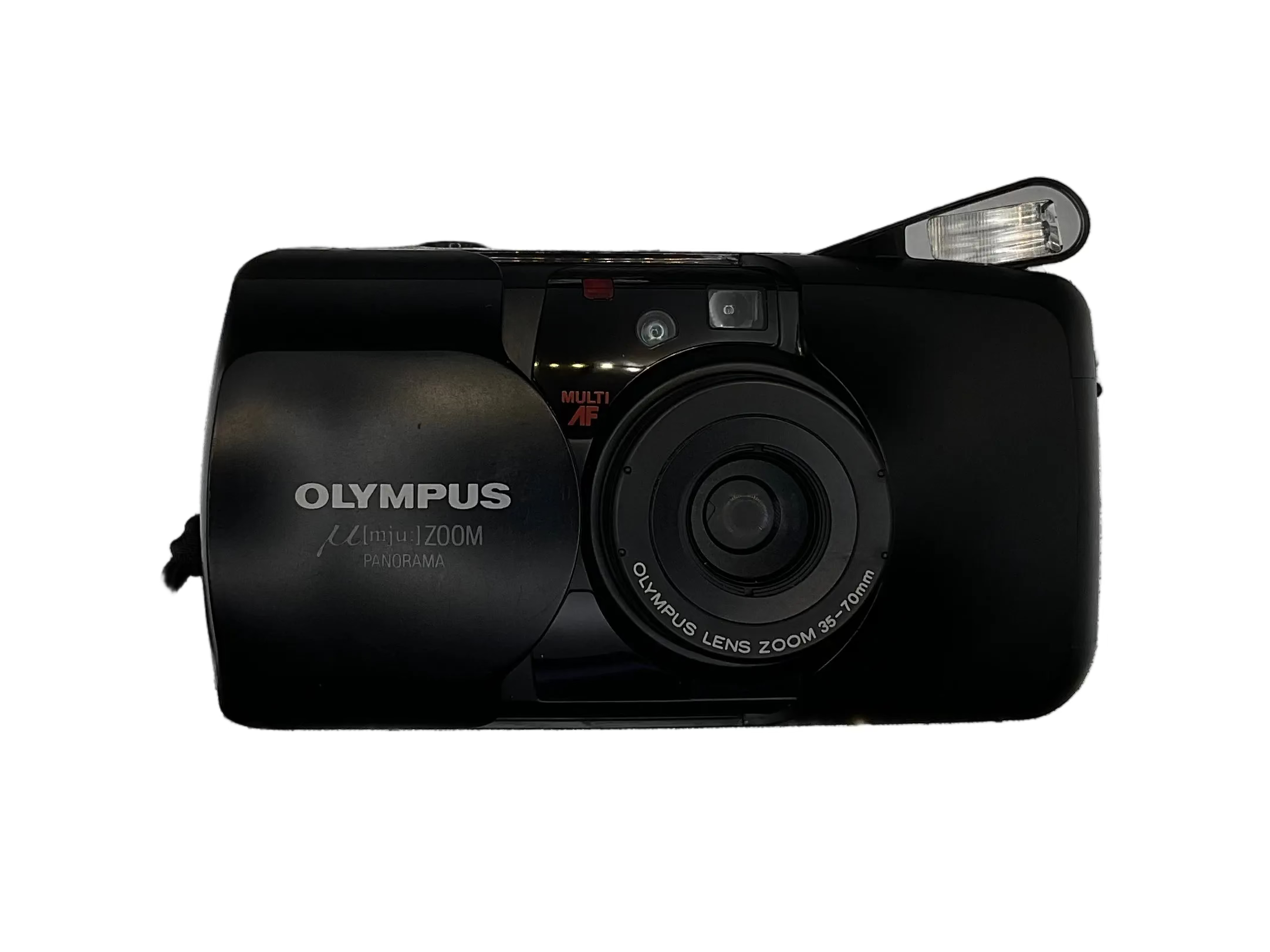 Olympus μ mju Zoom Panorama Black Point & Shoot 35mm Film