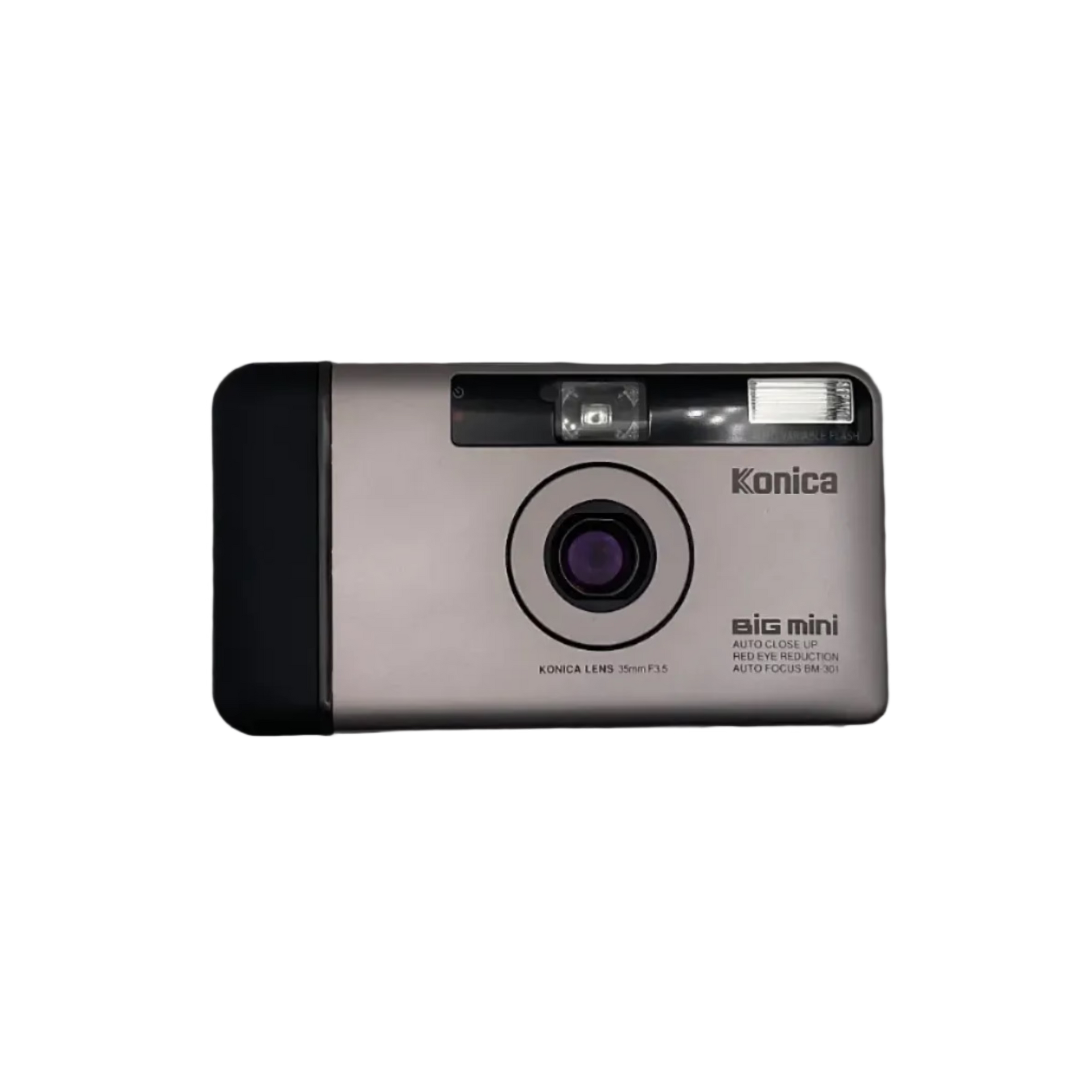 Konica Big mini BM-301 Silver 35mm Point & Shoot Film Camera From