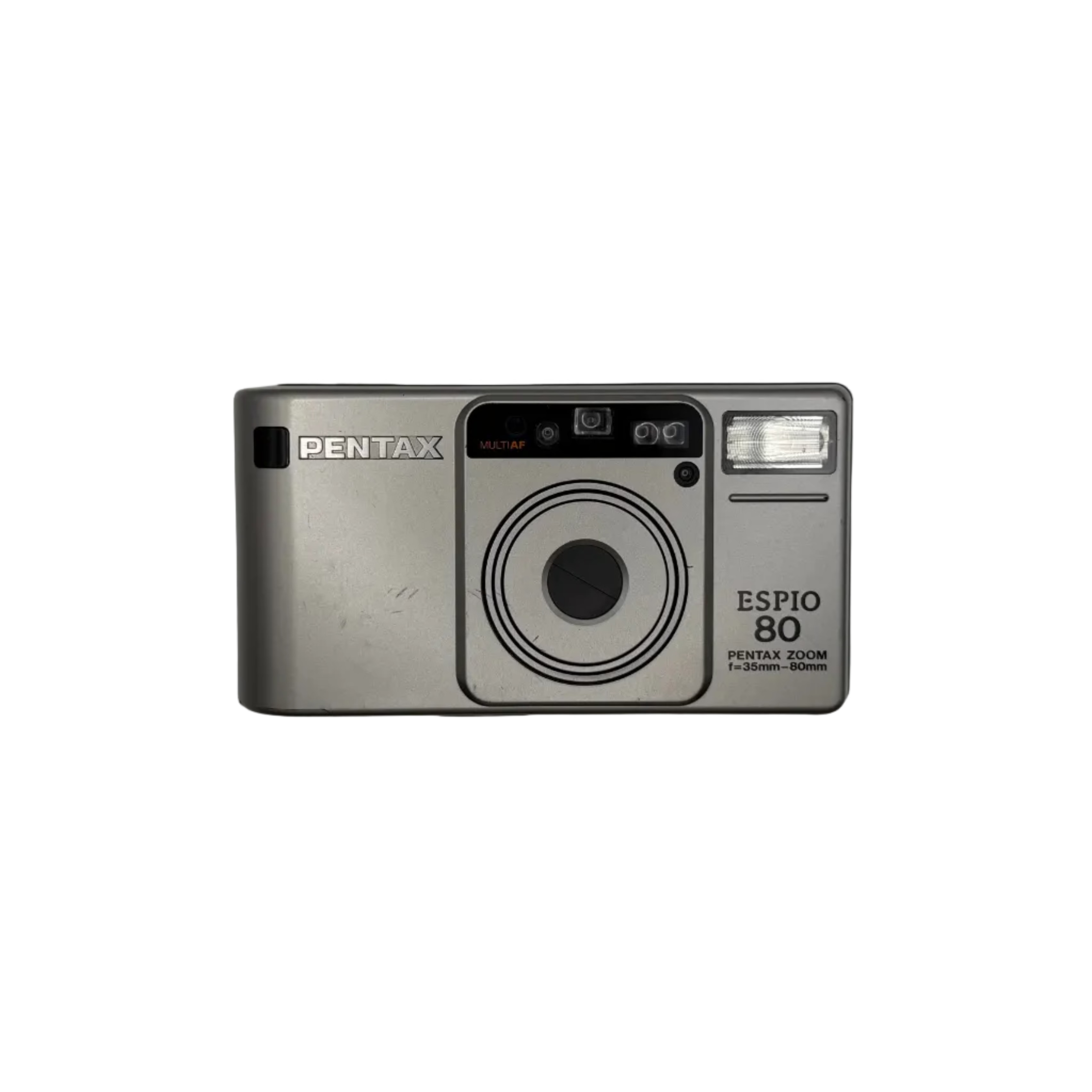 Pentax Espio 80 Silver Zoom 35mm Point & Shoot Film Camera From Japan