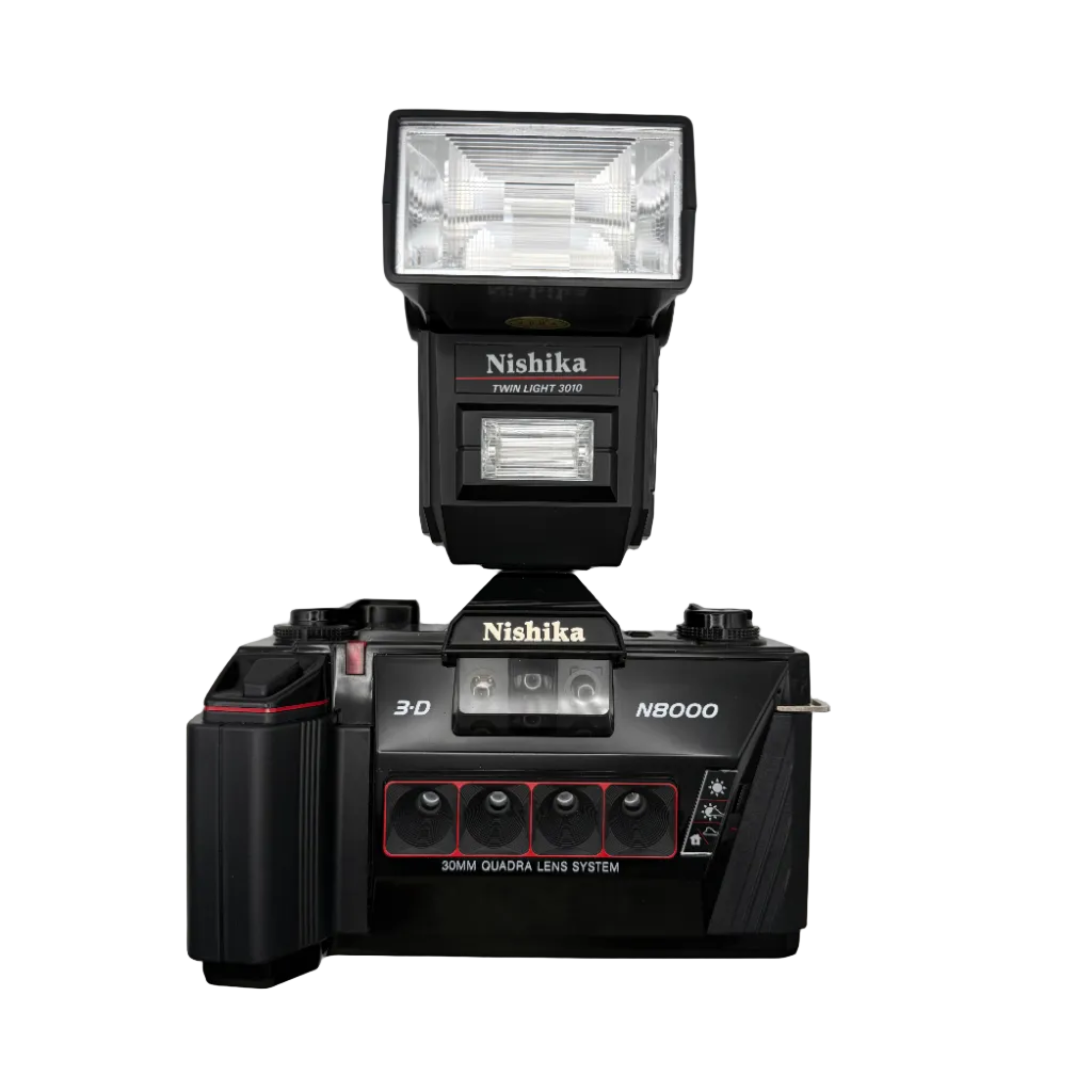 3D Nishika N8000 with Flash