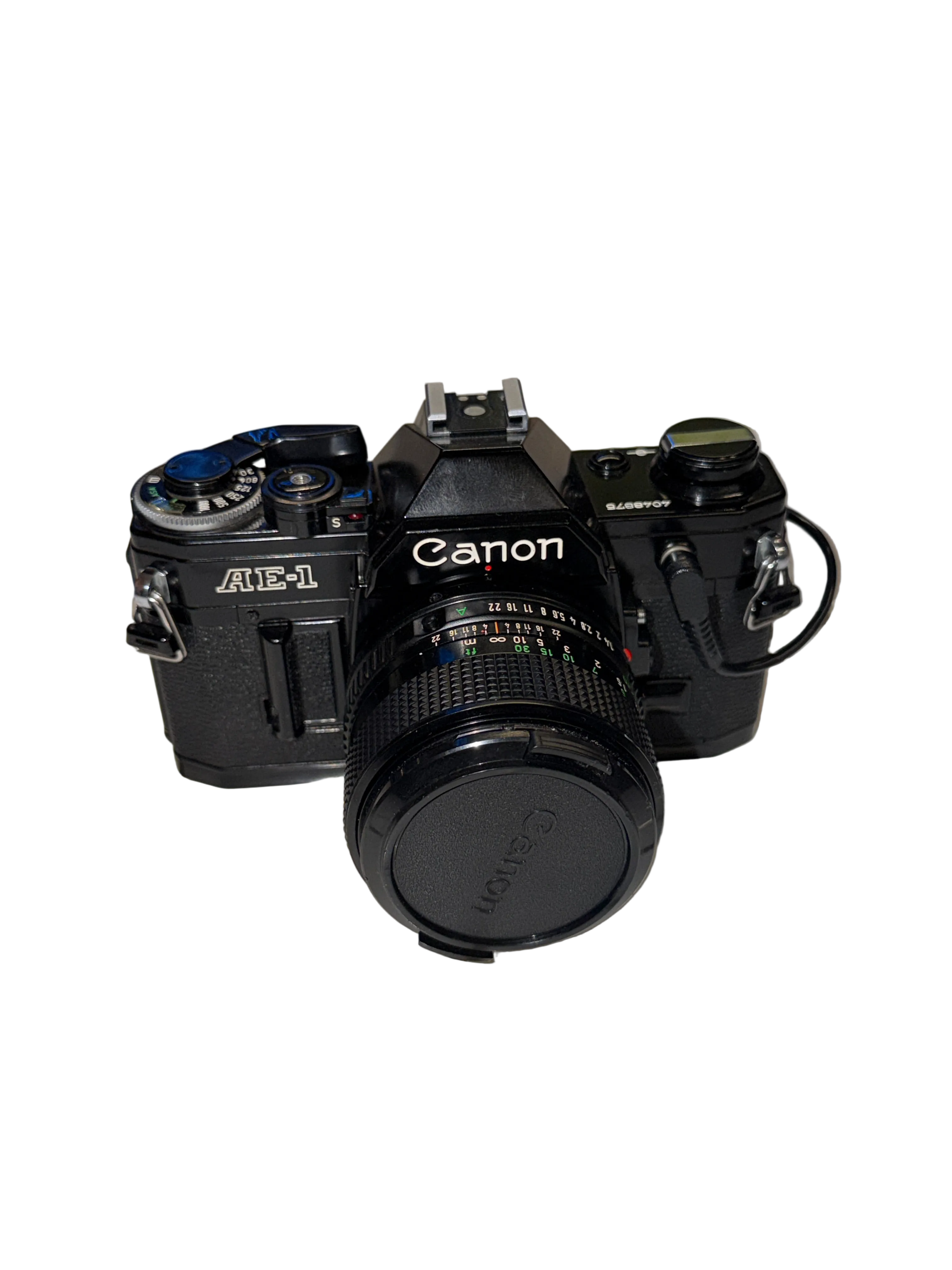 CANON AE-1 Black SLR + 50mm 1.4 + Data Back
