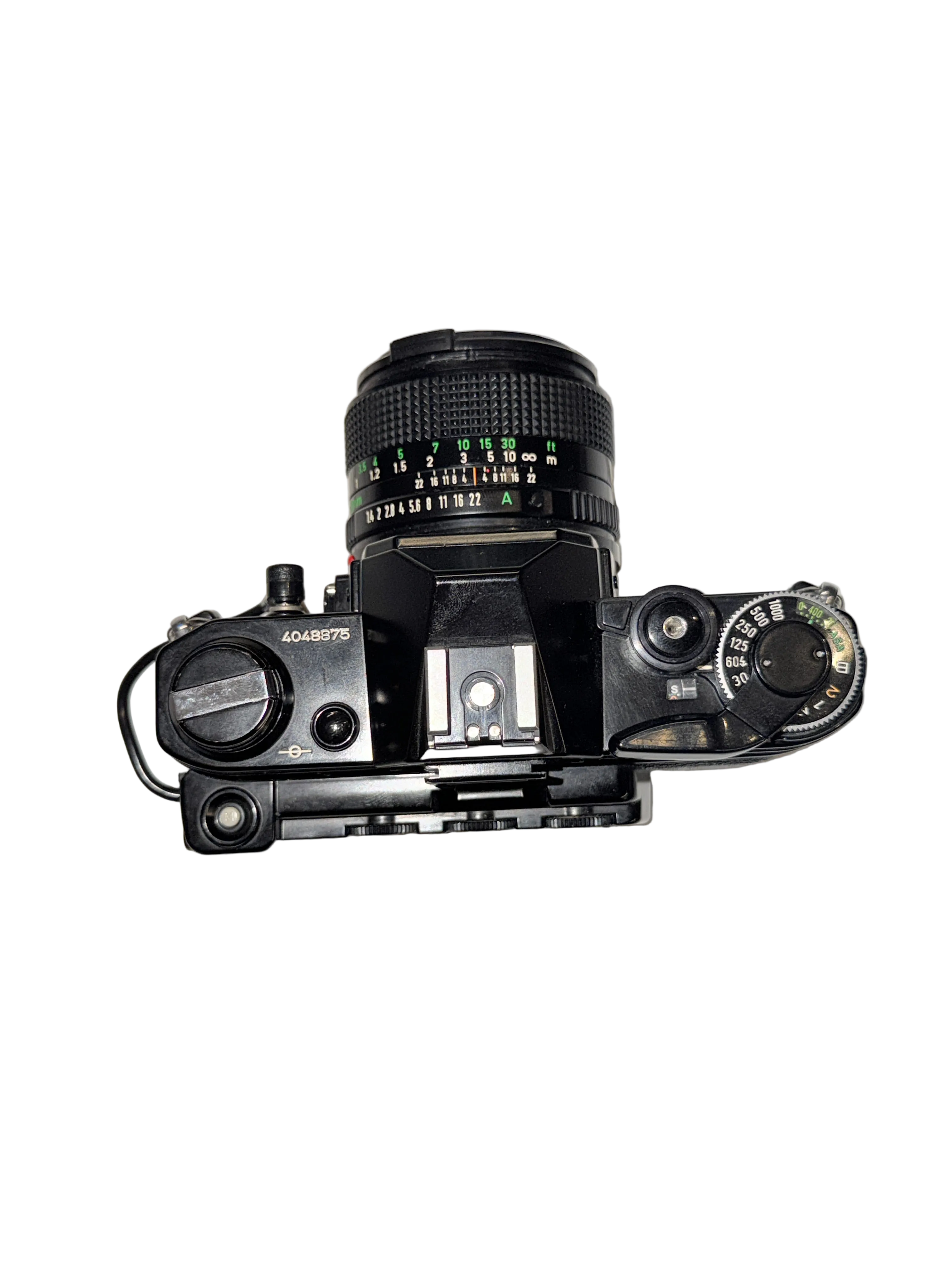 CANON AE-1 Black SLR + 50mm 1.4 + Data Back