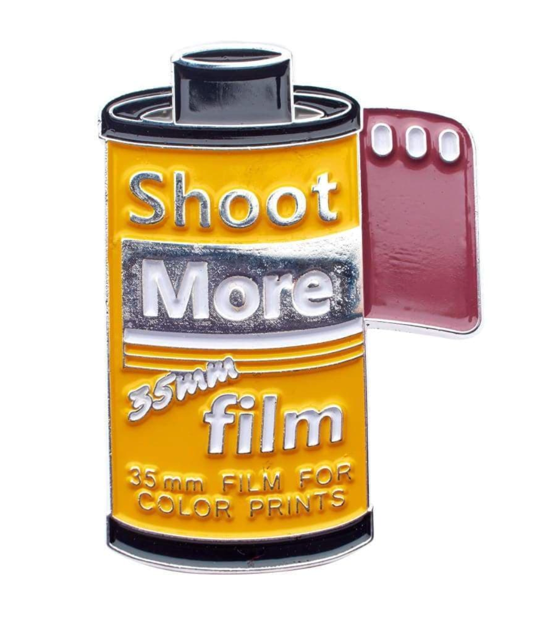 Shoot More 35mm Film Pin
