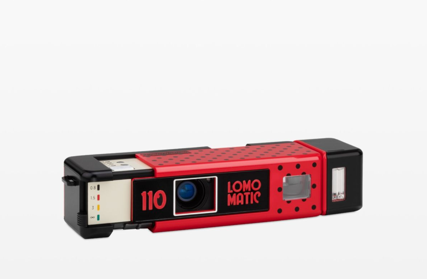 Lomomatic 110 Camera & Flash Ladybug