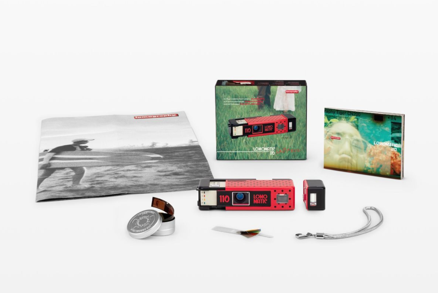 Lomomatic 110 Camera & Flash Ladybug