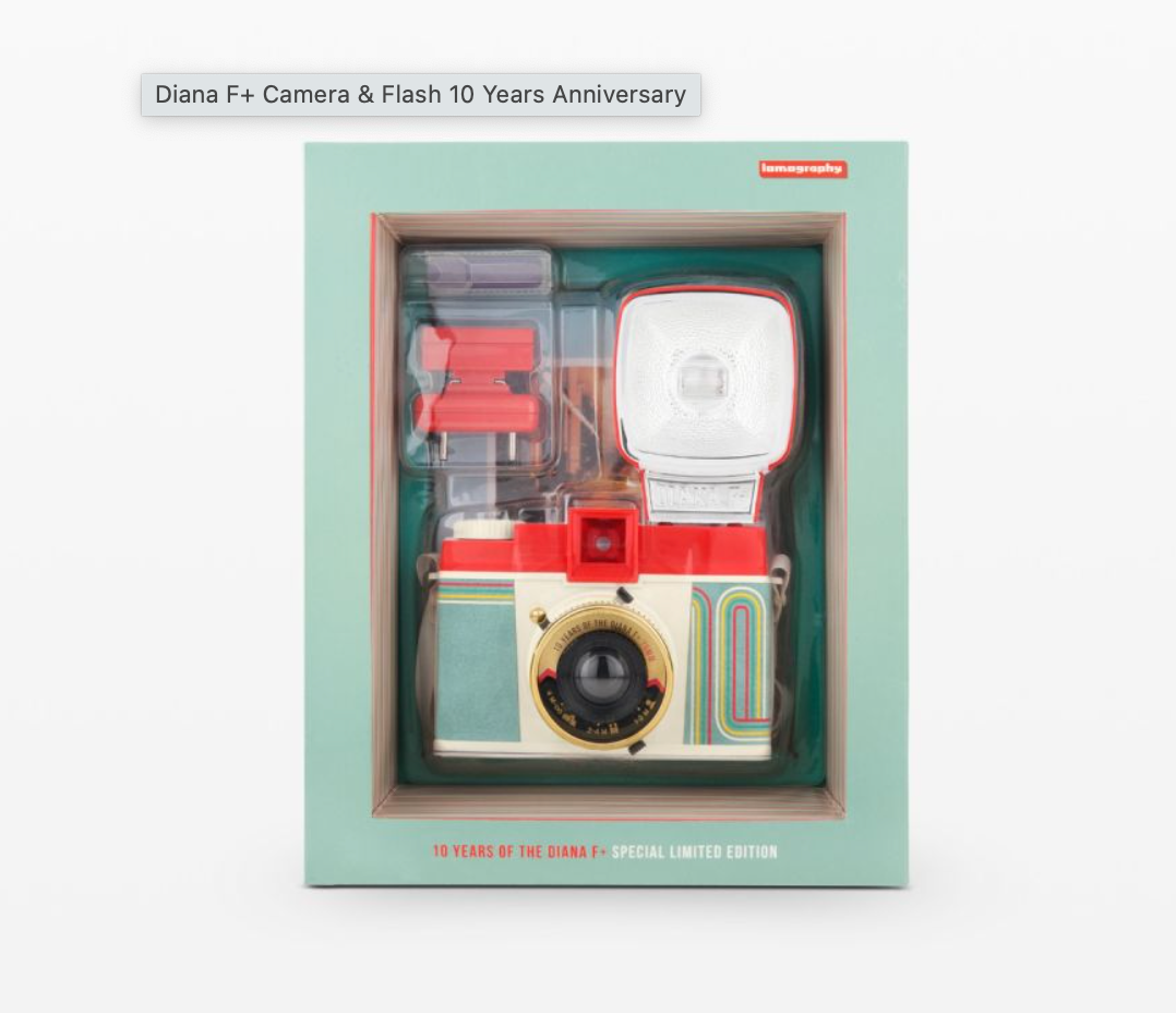 Diana F+ Camera & Flash 10 Years Anniversary