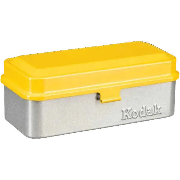 Yellow & Silver Kodak Film Case - 135/120 8 Rolls