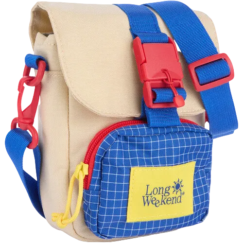 Crossbody Camera Pouch - Creme-Multi