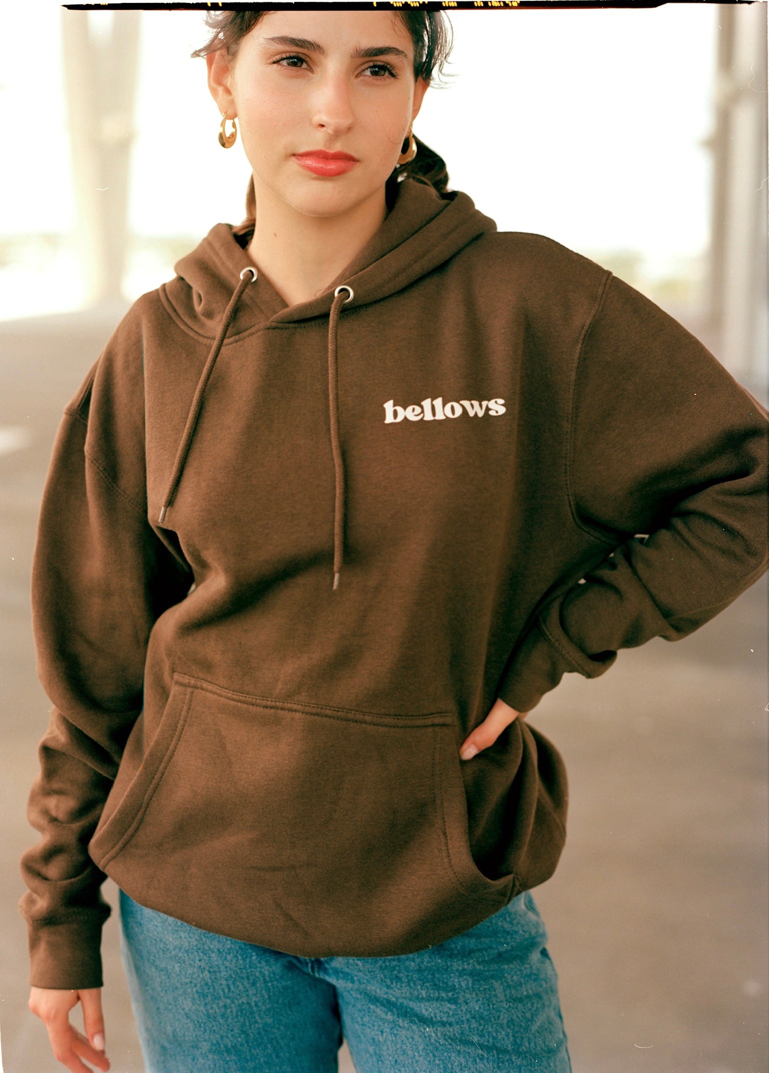 Melting Bellows Hoodie - BROWN