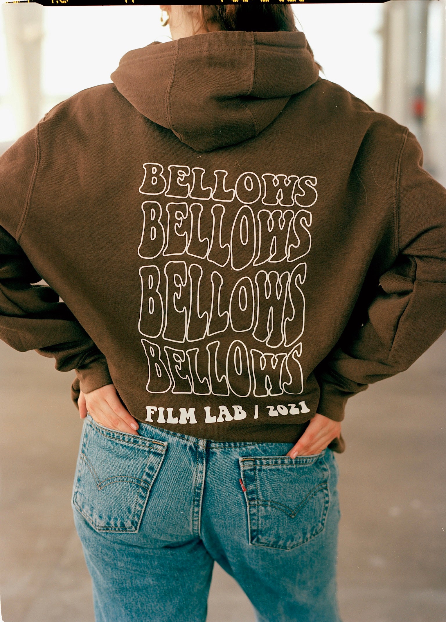 Melting Bellows Hoodie - BROWN